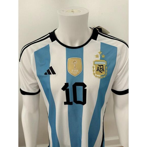 2022 Adidas World Cup 3 STAR Argentina MESSI Jersey Size XL
